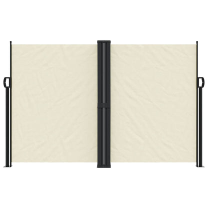 vidaXL Seitenmarkise Ausziehbar Creme 160x1000 cm