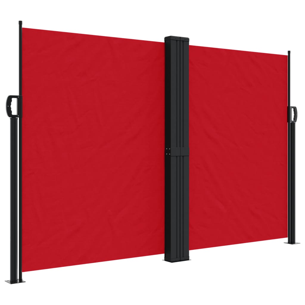 vidaXL Store latéral rétractable rouge 160x1000 cm