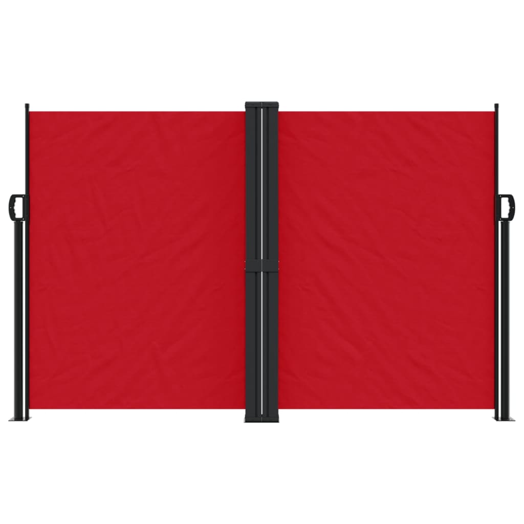 vidaXL Store latéral rétractable rouge 160x1000 cm