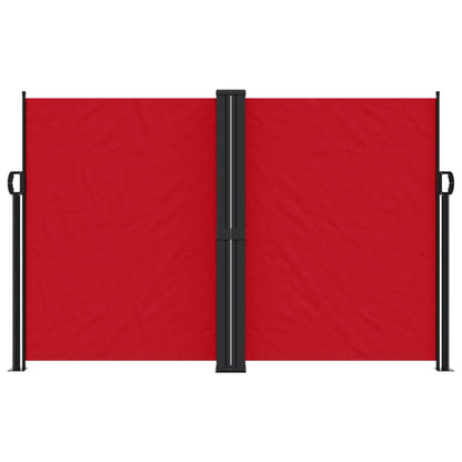 vidaXL Store latéral rétractable rouge 160x1000 cm