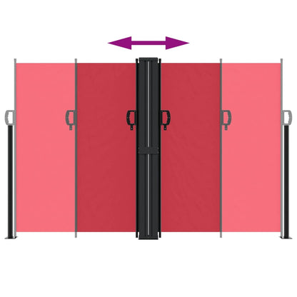 vidaXL Store latéral rétractable rouge 160x1000 cm
