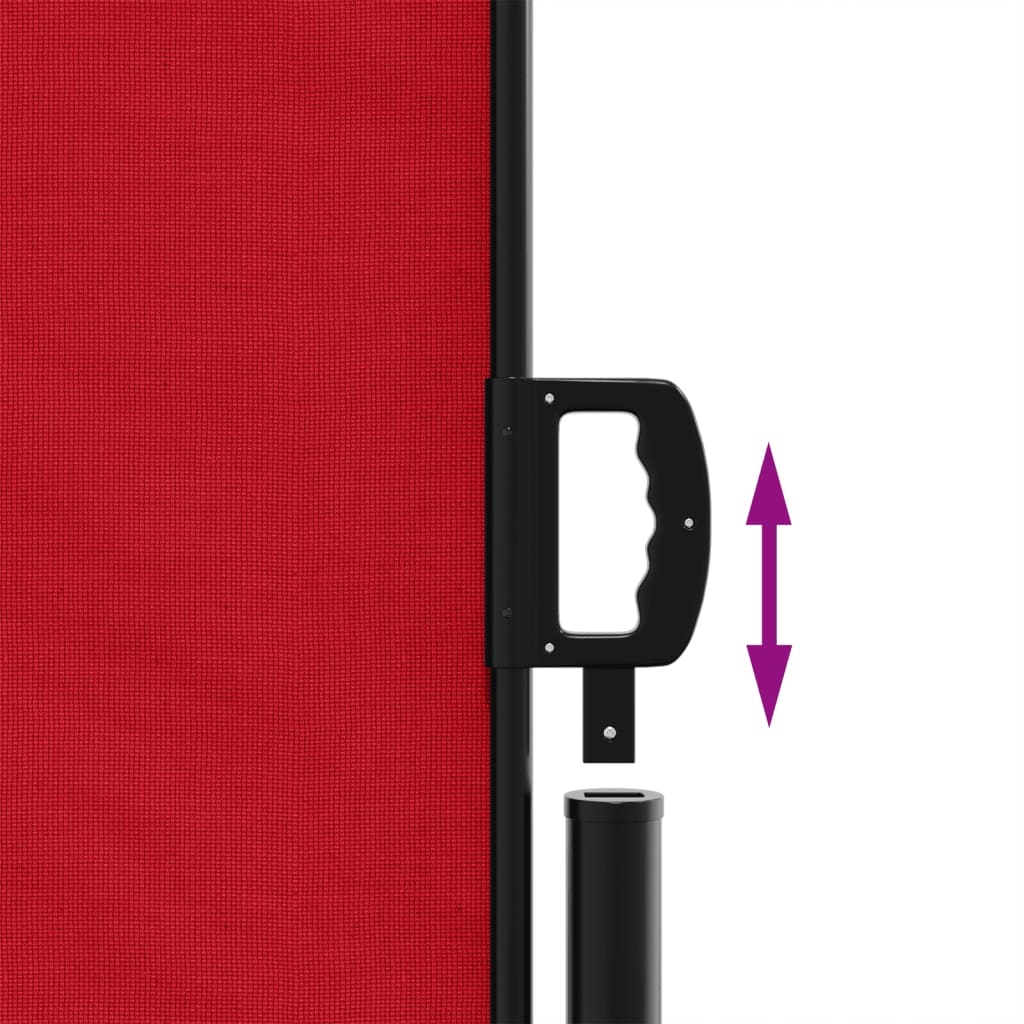 vidaXL Store latéral rétractable rouge 160x1000 cm