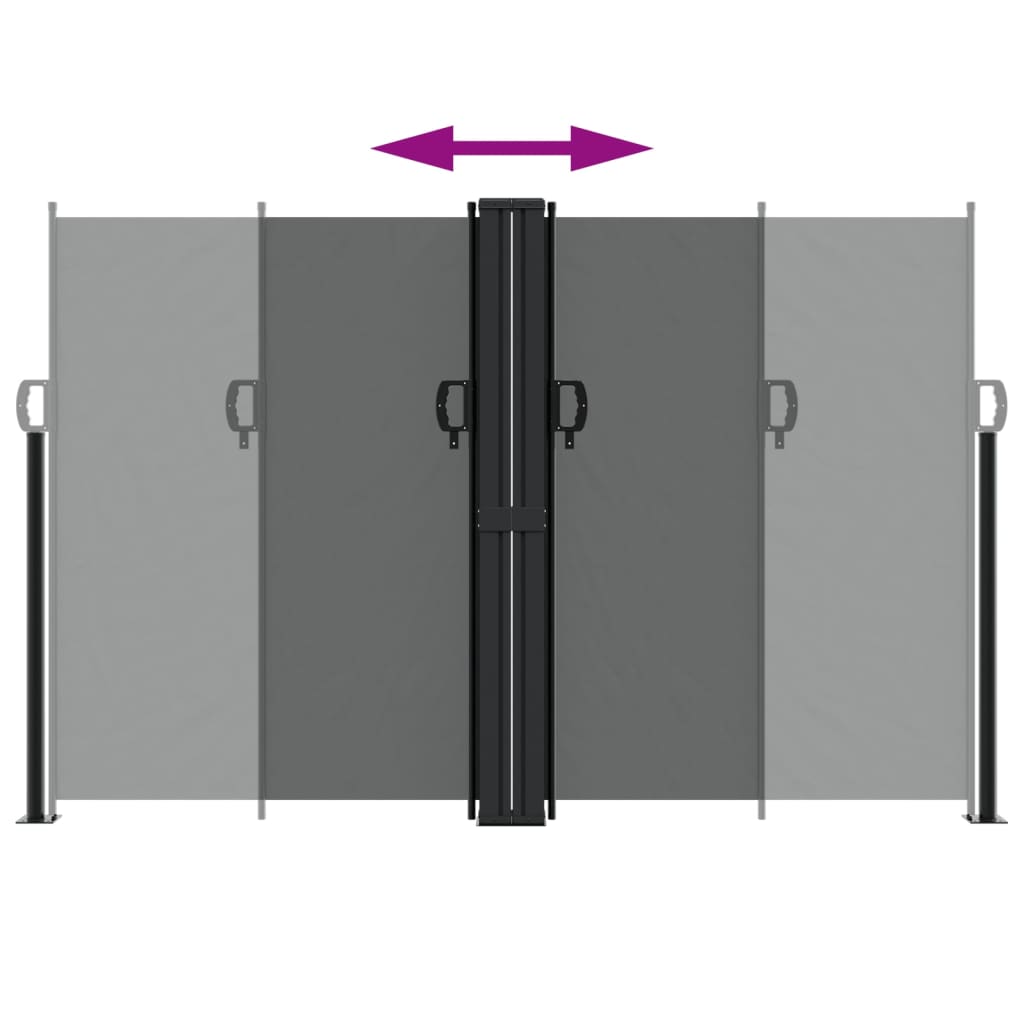 vidaXL Store latéral rétractable anthracite 160x1000 cm