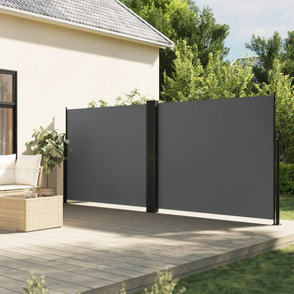 vidaXL Store latéral rétractable anthracite 160x1000 cm
