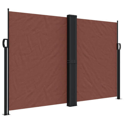 vidaXL Seitenmarkise Ausziehbar Braun 160x1000 cm