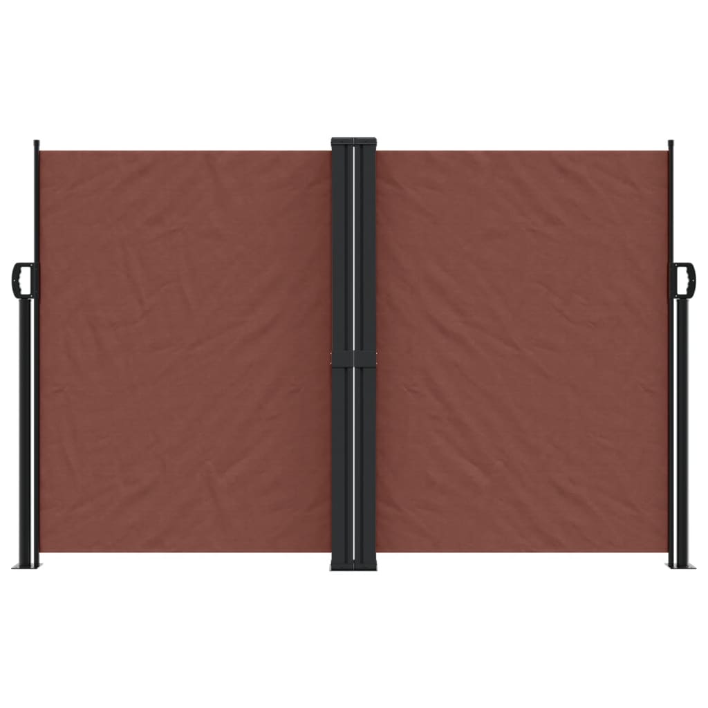 vidaXL Seitenmarkise Ausziehbar Braun 160x1000 cm