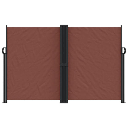 vidaXL Seitenmarkise Ausziehbar Braun 160x1000 cm