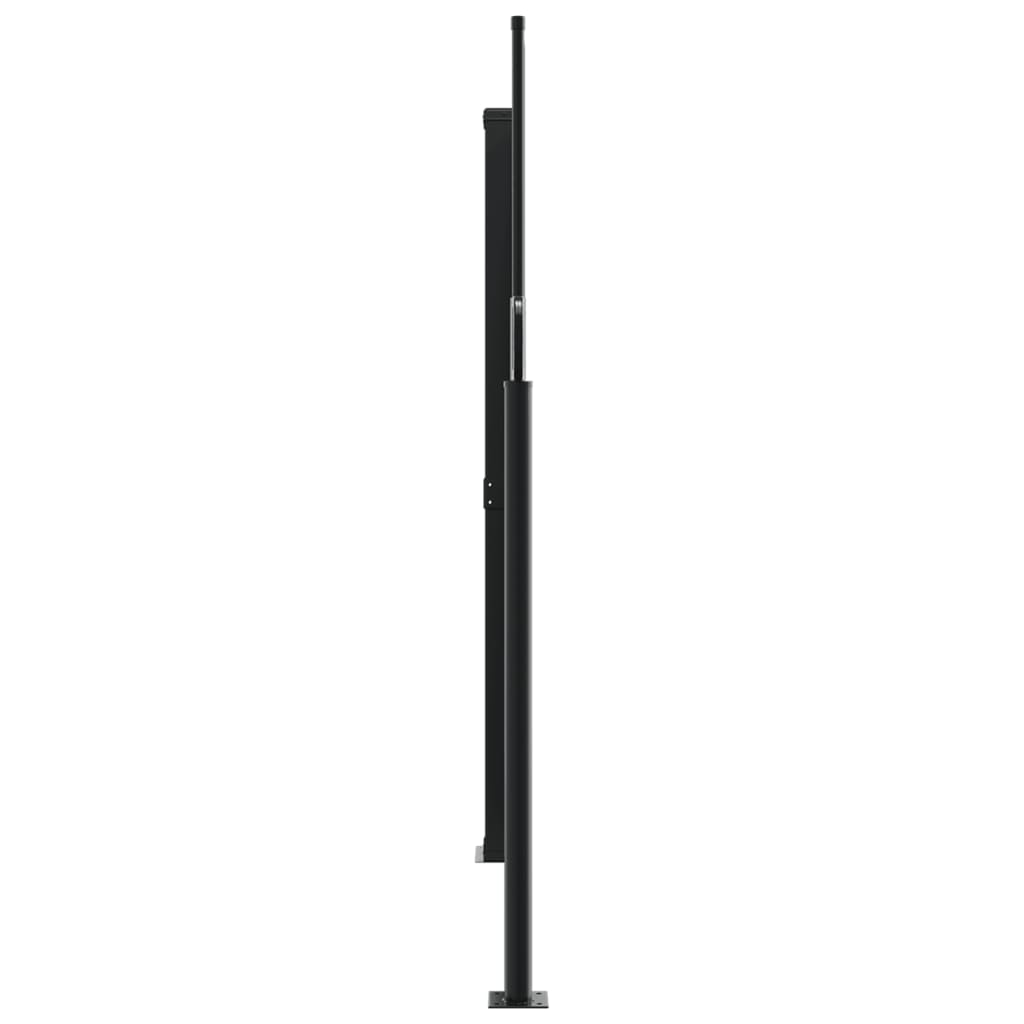 vidaXL Seitenmarkise Ausziehbar Braun 160x1000 cm