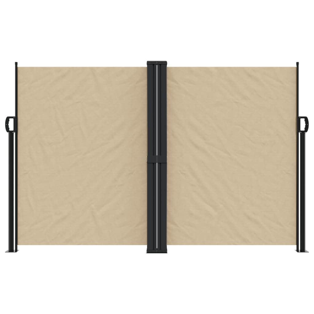 vidaXL Seitenmarkise Ausziehbar Beige 160x1000 cm