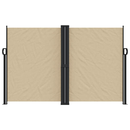 vidaXL Seitenmarkise Ausziehbar Beige 160x1000 cm