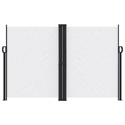 vidaXL Seitenmarkise Ausziehbar Weiß 160x1000 cm