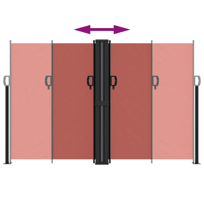 Store latéral escamotable vidaXL rouge terre cuite 160x1000 cm