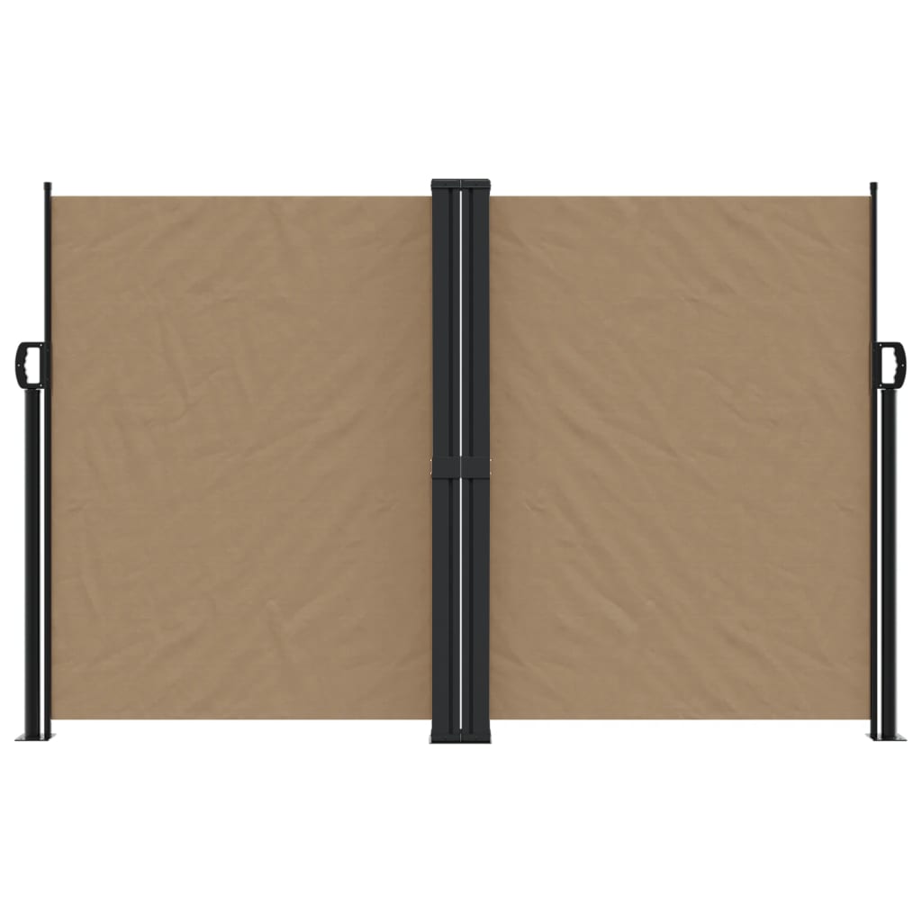 vidaXL Seitenmarkise Ausziehbar Taupe 160x1000 cm