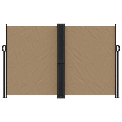 vidaXL Seitenmarkise Ausziehbar Taupe 160x1000 cm