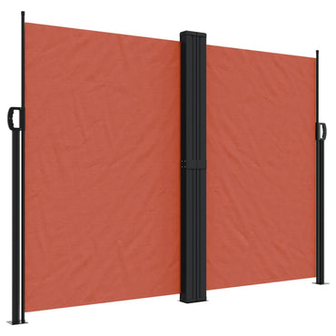 vidaXL Seitenmarkise Ausziehbar Terrakottarot 180x1000 cm