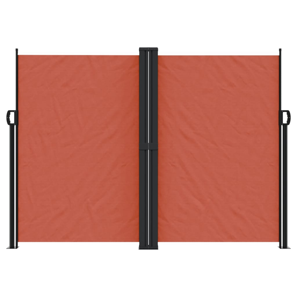 vidaXL Seitenmarkise Ausziehbar Terrakottarot 180x1000 cm