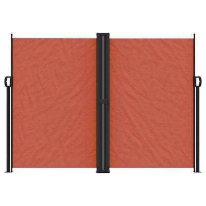 vidaXL Seitenmarkise Ausziehbar Terrakottarot 180x1000 cm