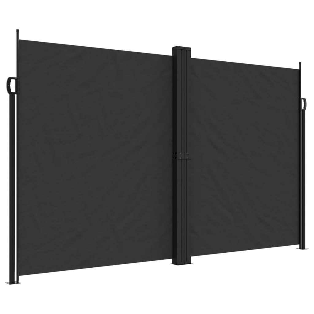 Store latéral rétractable vidaXL noir 200x1000 cm