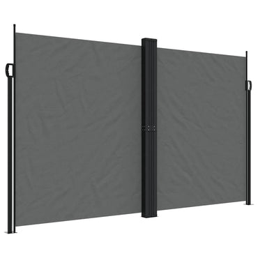 Store latéral enroulable vidaXL, anthracite, 200x1000 cm
