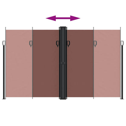 Store latéral extensible vidaXL Marron 200x1000 cm