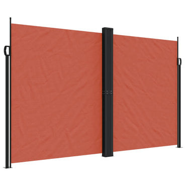 Store latéral vidaXL rétractable terracotta 200x1000 cm