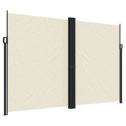 vidaXL Seitenmarkise Ausziehbar Creme 220x1000 cm