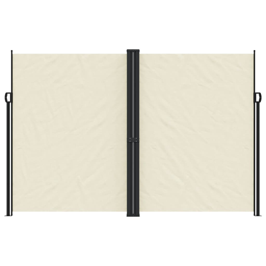 vidaXL Seitenmarkise Ausziehbar Creme 220x1000 cm