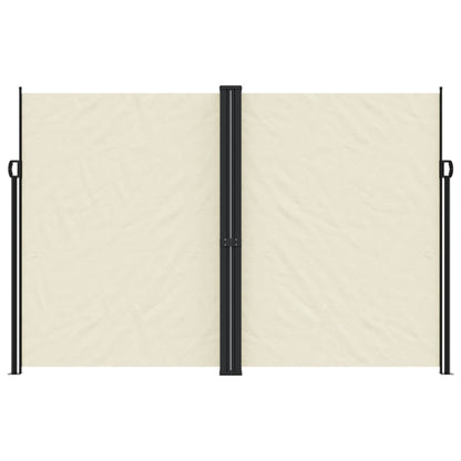 vidaXL Seitenmarkise Ausziehbar Creme 220x1000 cm