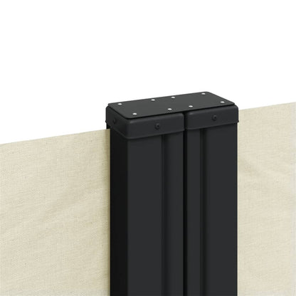 vidaXL Seitenmarkise Ausziehbar Creme 220x1000 cm