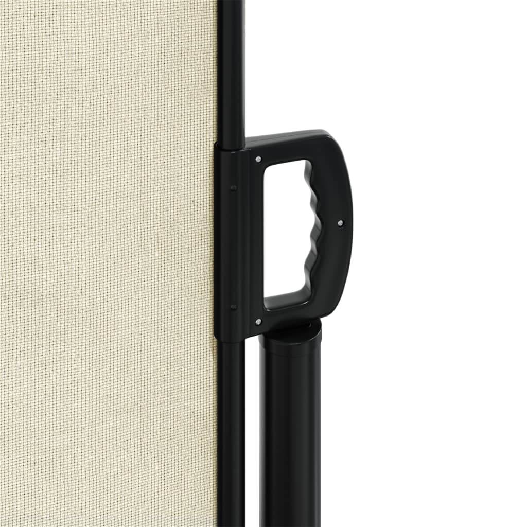 vidaXL Seitenmarkise Ausziehbar Creme 220x1000 cm
