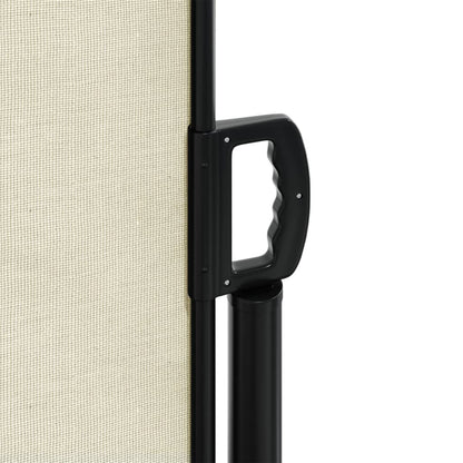 vidaXL Seitenmarkise Ausziehbar Creme 220x1000 cm