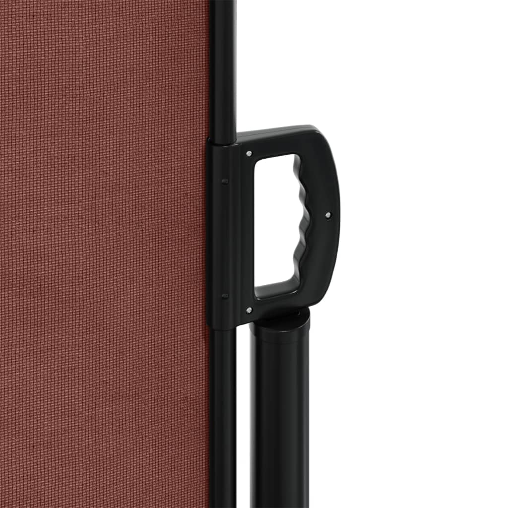 vidaXL Seitenmarkise Ausziehbar Braun 220x1000 cm