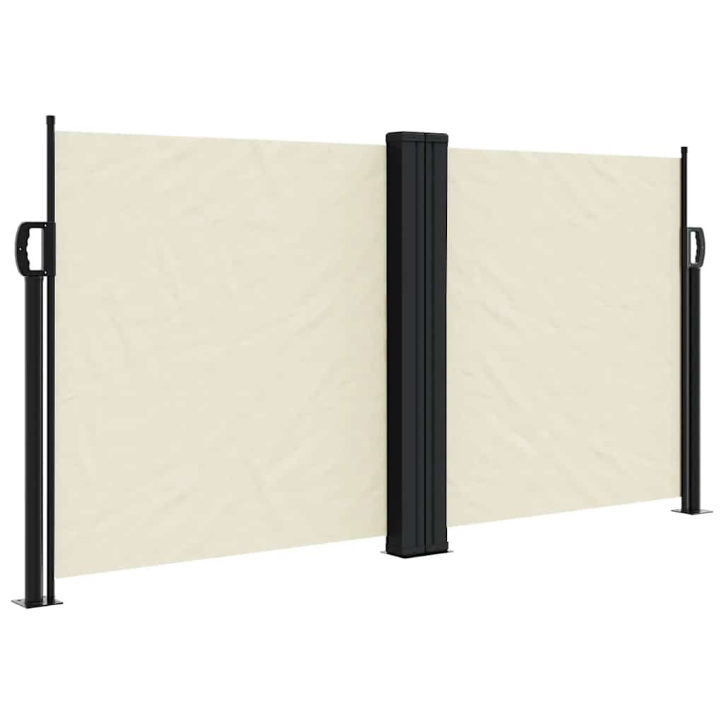 vidaXL Seitenmarkise Ausziehbar Creme 120x1200 cm