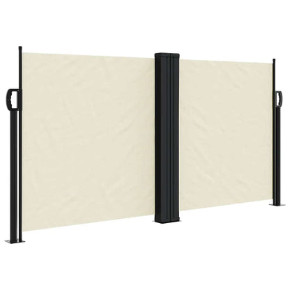 vidaXL Seitenmarkise Ausziehbar Creme 120x1200 cm