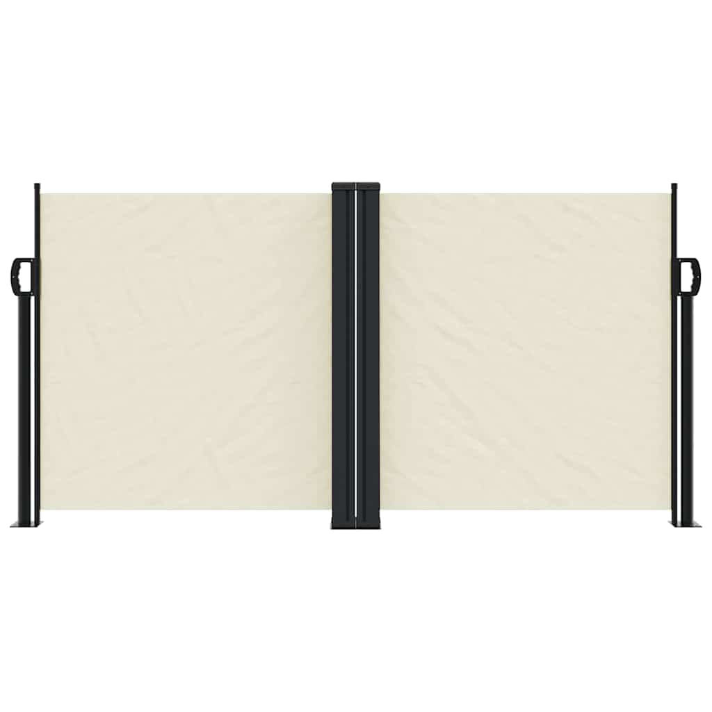 vidaXL Seitenmarkise Ausziehbar Creme 120x1200 cm