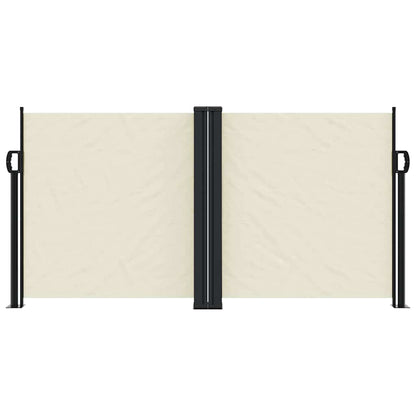 vidaXL Seitenmarkise Ausziehbar Creme 120x1200 cm