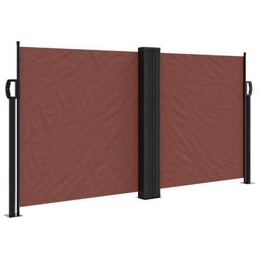 vidaXL Seitenmarkise Ausziehbar Braun 120x1200 cm