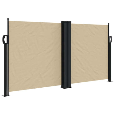 vidaXL Seitenmarkise Ausziehbar Beige 120x1200 cm