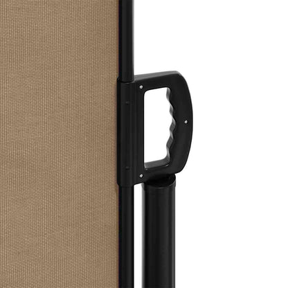 vidaXL Auvent latéral rétractable Taupe 120x1200 cm