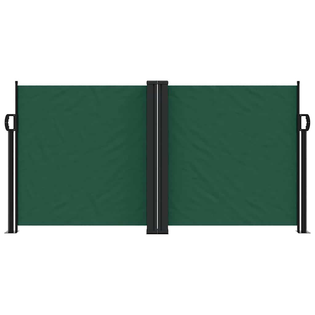 vidaXL Store latéral rétractable vert foncé 120x1200 cm