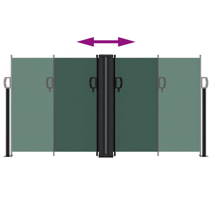vidaXL Store latéral rétractable vert foncé 120x1200 cm