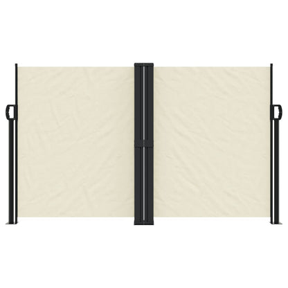 vidaXL Seitenmarkise Ausziehbar Creme 140x1200 cm
