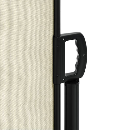 vidaXL Seitenmarkise Ausziehbar Creme 140x1200 cm