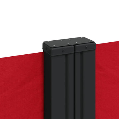 vidaXL Seitenmarkise Ausziehbar Rot 140x1200 cm