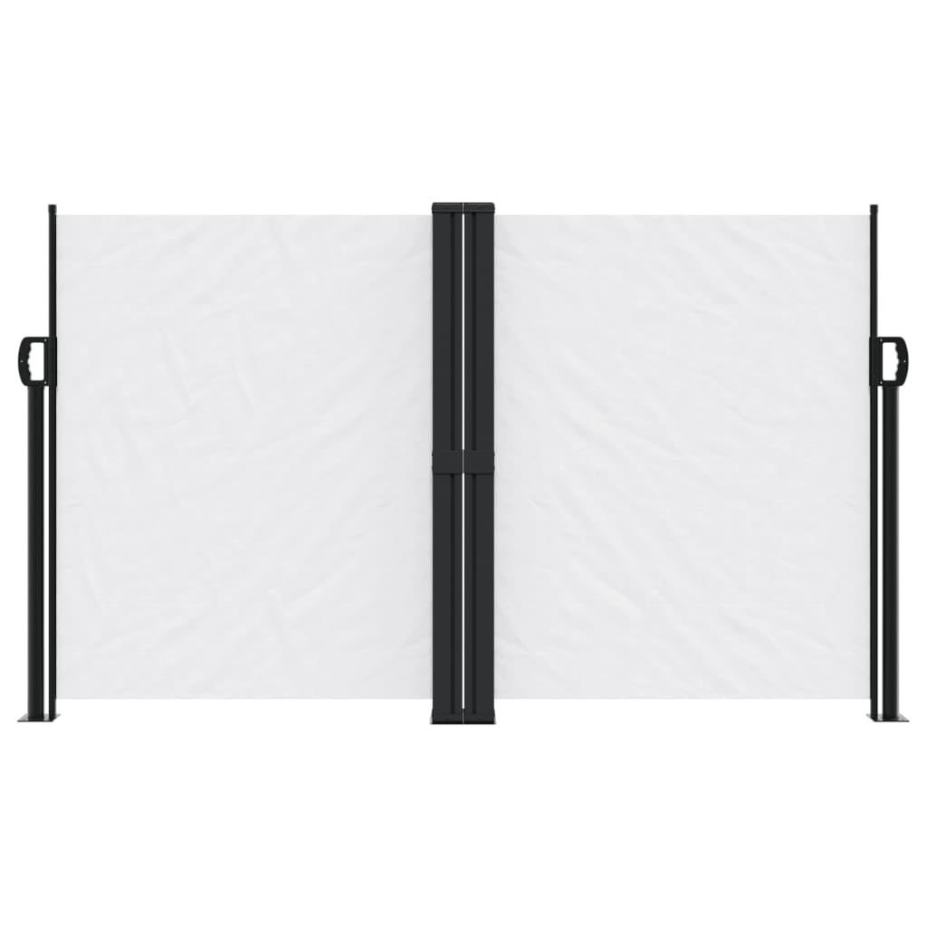 vidaXL Seitenmarkise Ausziehbar Weiß 140x1200 cm