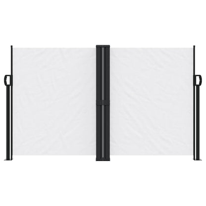 vidaXL Seitenmarkise Ausziehbar Weiß 140x1200 cm