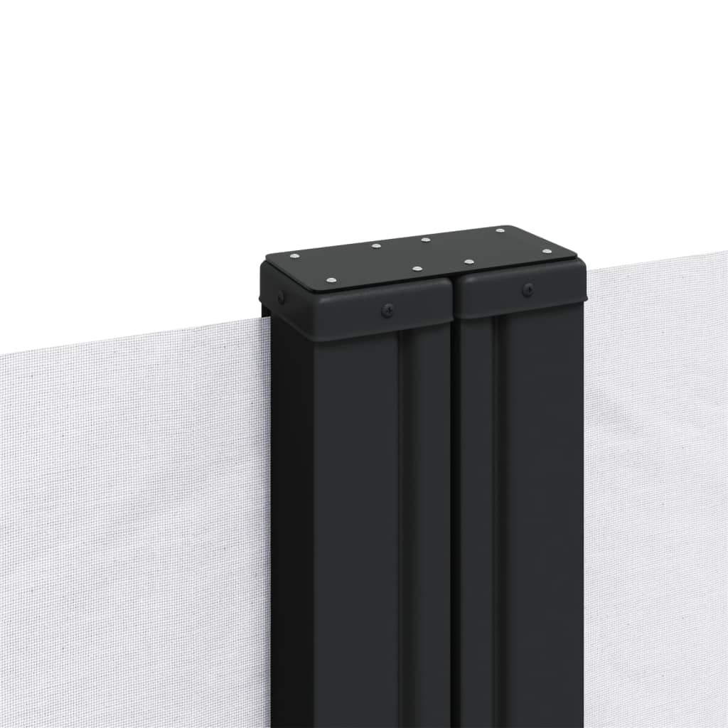 vidaXL Seitenmarkise Ausziehbar Weiß 140x1200 cm