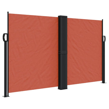 vidaXL Seitenmarkise Ausziehbar Terrakottarot 140x1200 cm