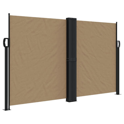 Store latéral rétractable vidaXL Taupe 140x1200 cm