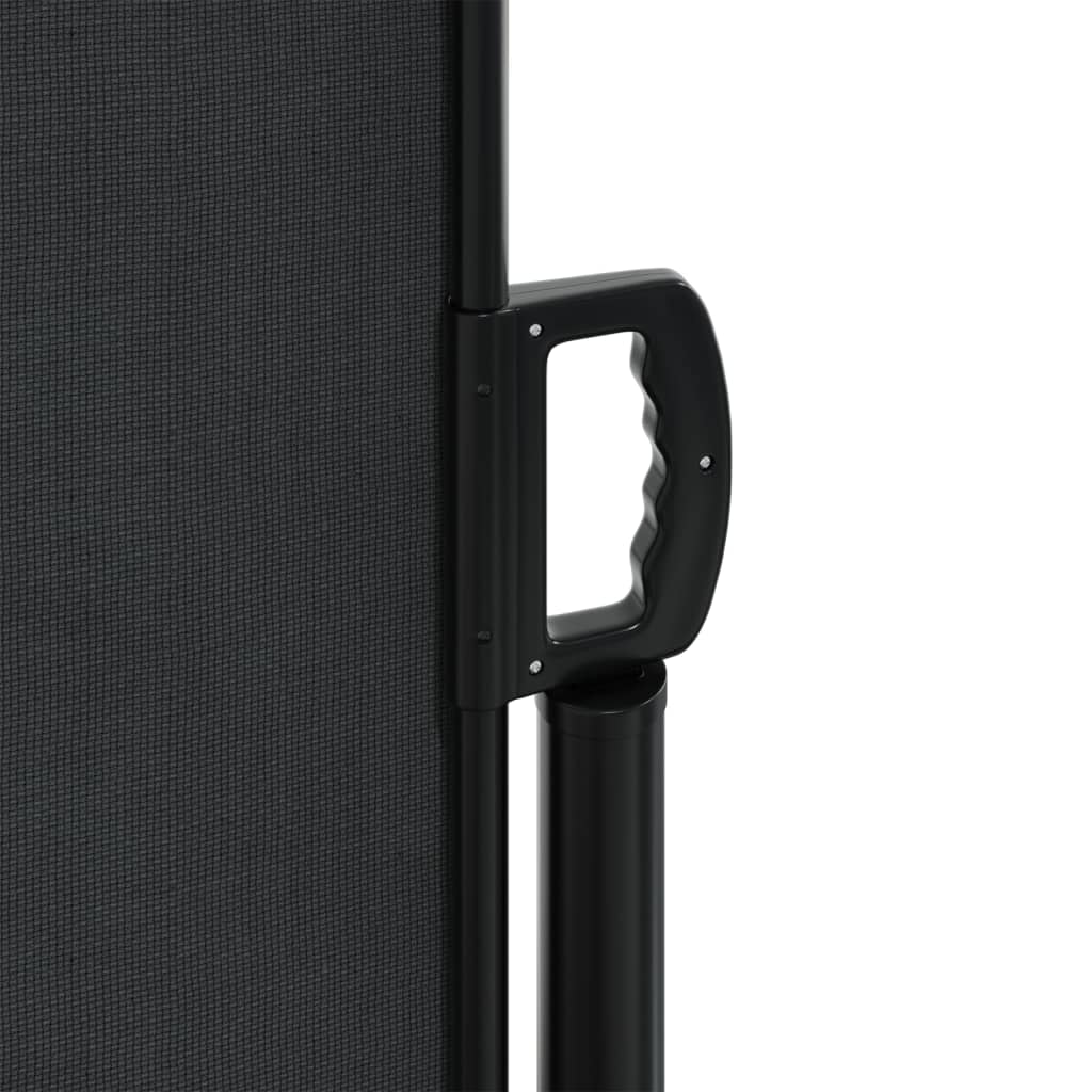 vidaXL Seitenmarkise Ausziehbar Schwarz 160x1200 cm